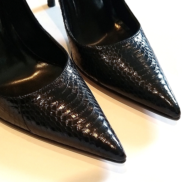 Gucci Horsebit Python Black Pump NIB 5.5 - Picture 4 of 8